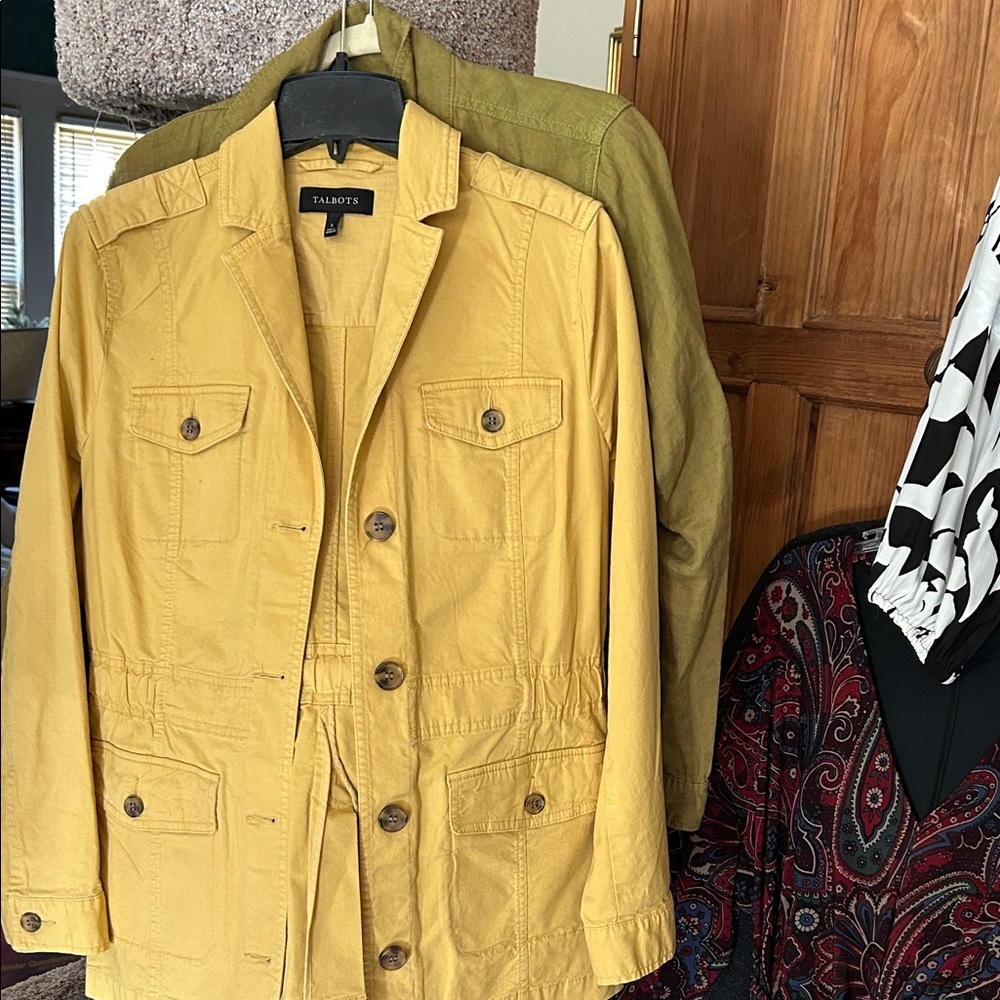 Talbots Gild/Mustard Utility Jacket